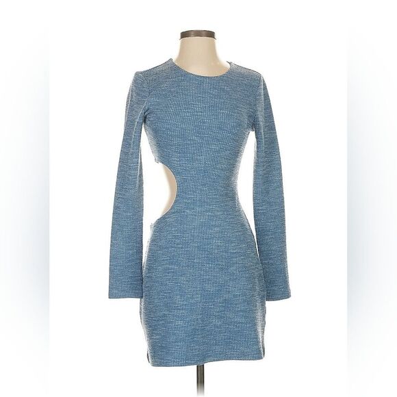 Reformation - Tracey Knit Dress Small Blue - Picture 2 of 8